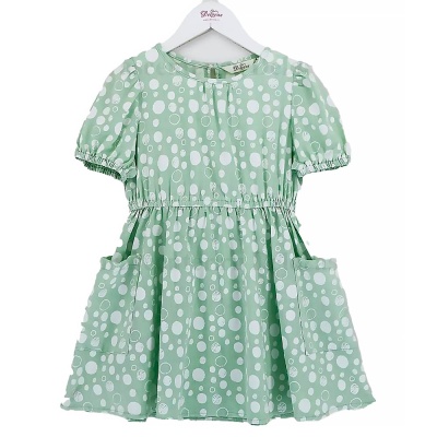 Платье летнее размер 122 Deloras 19674 зеленое